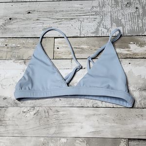 Rhea bikinis adjustable baby blue triangle bikini top